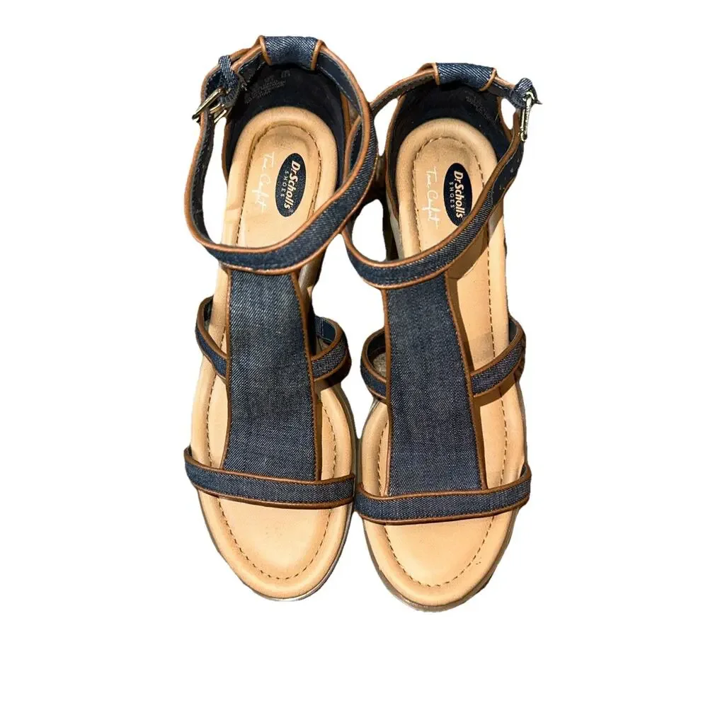 Dr. Scholls’s Denim Strap Heel 6.5 Women’s
